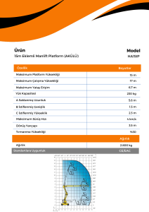 15m Eklemli Manlift Platform HA15IP AKULU 1