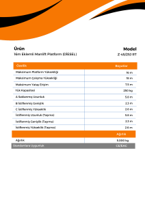 16m Eklemli Manlift Platform Z 4525J RT DIESEL 1