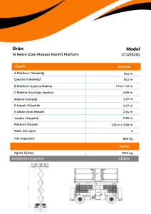18 Metre Dizel Makasli Manlift Platform