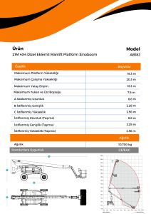 21M 4X4 Dizel Eklemli Manlift Platform Sinoboom AB18J