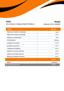22 m Dizel 4×4 Makasli Manlift Platform