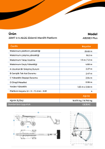 28MT 4×4 Akulu Eklemli Manlift Platform