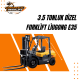 3.5 tonluk dizel forklift liugong e35 2